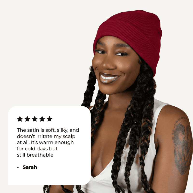 Čepice s podšívkou ze saténu